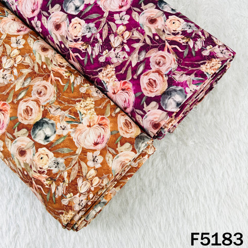 Digital Print Pashmina Fabric - F5183